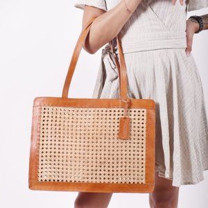 Rattan Tote Bag
